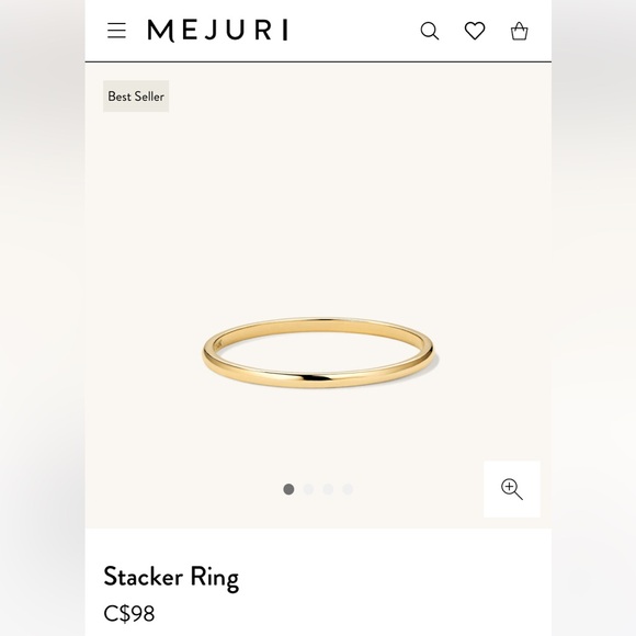 Mejuri stacker ring size 3 - Picture 1 of 3